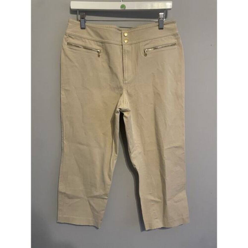 Lauren‎ Ralph Lauren Women Chino Pants 6 Solid Beige